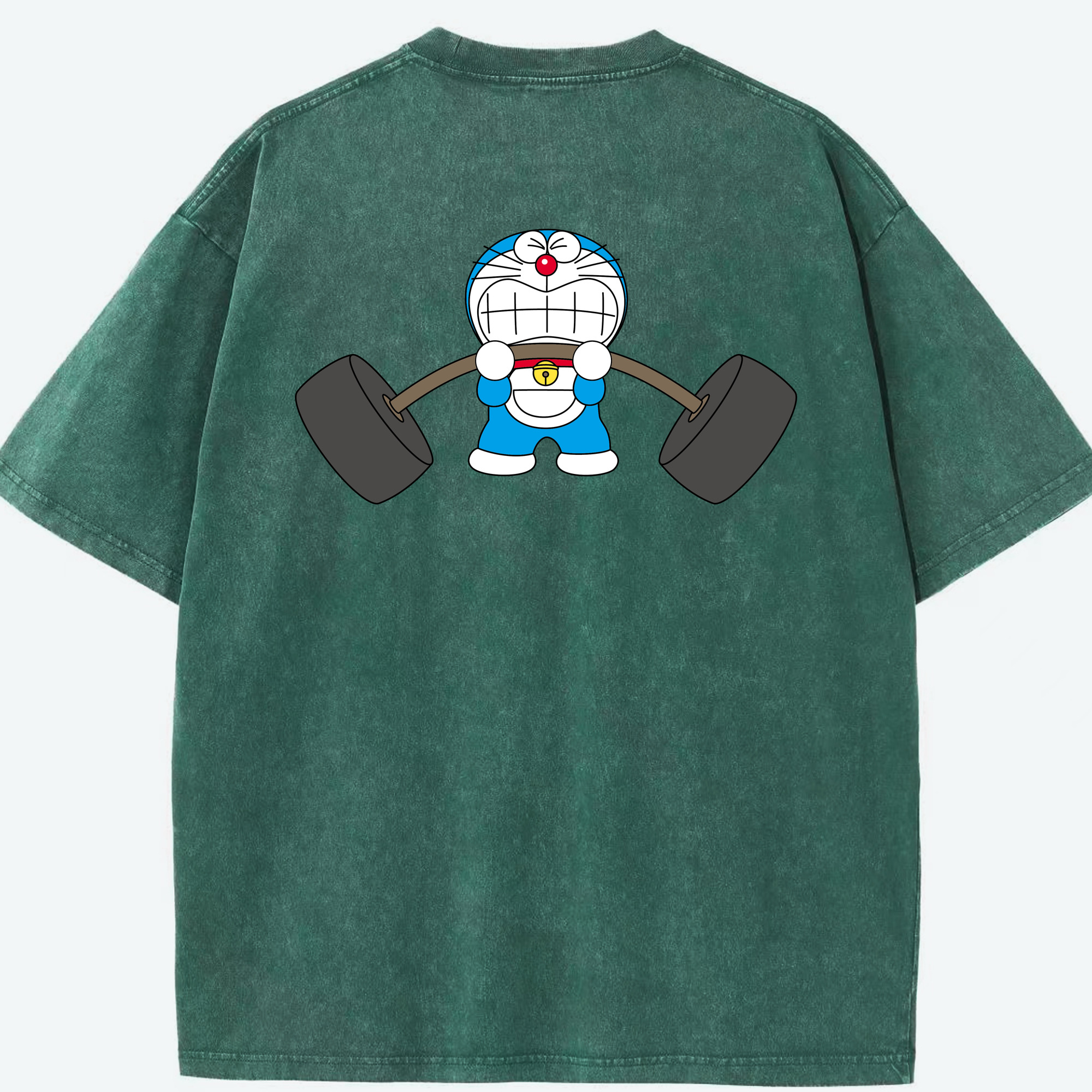 （画像用） ドラえもん Doraemon 綿100% ヴィンテージ風 半袖Tシャツ（背面プリント）